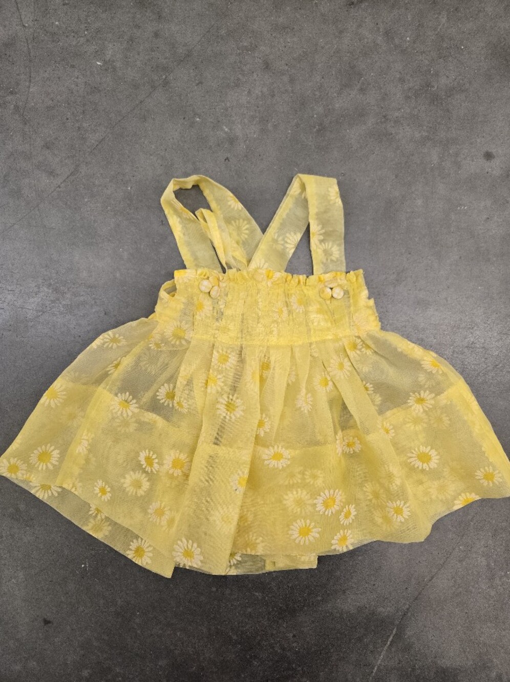 Vintage Baby Girl Organza Daisy Top 18-24 Months